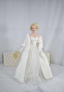 Franklin Mint 20" Marilyn Monroe All About Eve Porcelain Doll